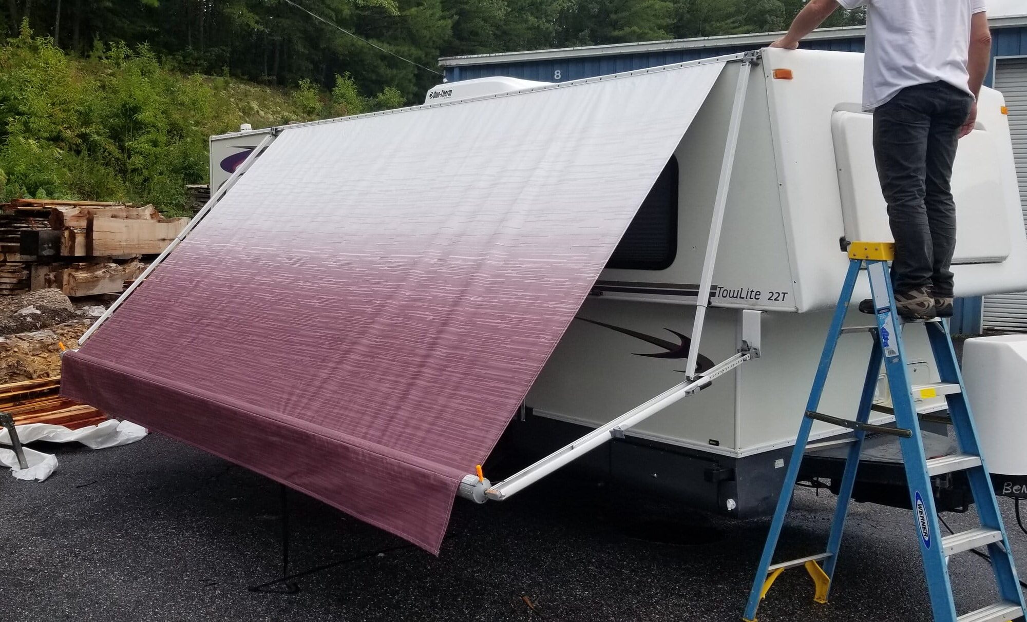 Motorhome and travel trailer awning repair around Birmingham, Alabama