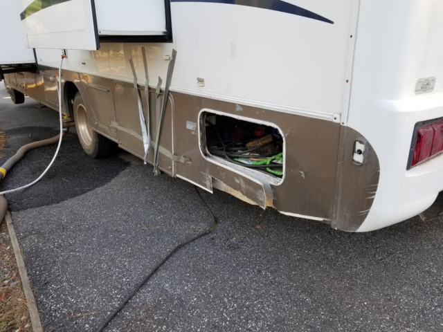 RV crash damage repair services near Birmingham, Alabama