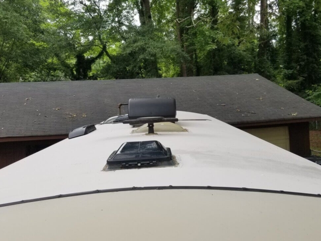 Travel trailer roof repair and rubber coating Birmingham, Alabama